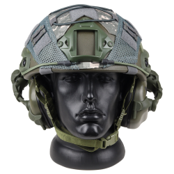 Комплект шолом балістичний FAST NIJ 0106.01 IIIA. 44 WENDY навушники Earmor M31